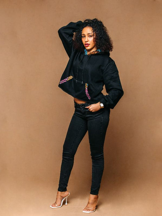 Cropped Hoodies - Black