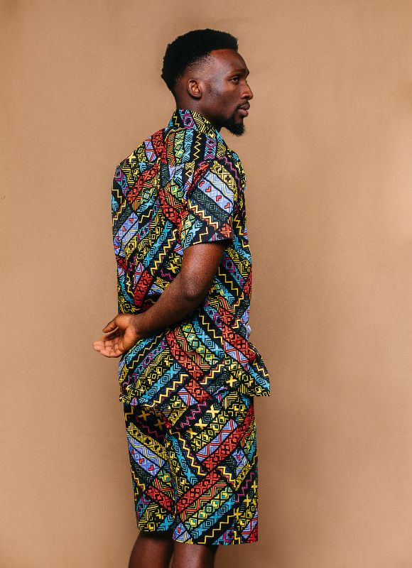 Kitenge Shorts - Electric
