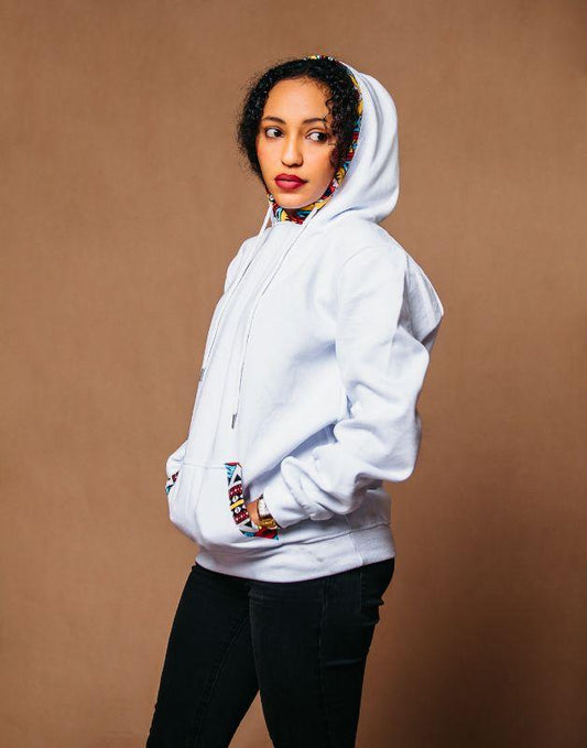 Womens Hoodies - White